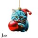 thumbnail image 1 of Navidad gato negro colgante decoración del Partido de Navidad ornamento de la Navidad adornos colgantes de árbol de Navidad decoración 2023, 1 of 4