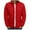 Red, variant on Odeerbi Men 2025 Long Sleeve Parkas Coats Solid Color Jacket Cotton Padded Jacket Trendy Cotton Padded Jacket Warm Cotton Padded Jacket Gray