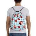 thumbnail image 2 of Easygdp Flowers and Lady Bugs Drawstring Backpack, Beach Sackpack, Travel Sackpack Lightweight for Sports, Gym, Travel, Swimming - Medium, 2 of 9