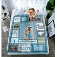 Best Dog Dad Ever Throw Blanket Chow Chow Blankets for Dogs Lover