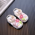 thumbnail image 2 of Duqingm Girls Strappy Sandals Toddler Girl Sandals - Flower Girl Dress Shoes Open Toe Little Kid Summer Flats Pink,5, 2 of 7