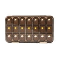 thumbnail image 1 of Medicina mensual Splitters Estuches de vitaminas 7 días Píldoras Píldoras Pastillas portátiles Blue Blue in Box Package para personas mayores tipo3 Scienceny HA027434-03, 1 of 7