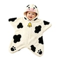 thumbnail image 4 of Dakiuu Cartoon Animal Character Star Shape Baby Newborn Swaddle Sack Zipper Wearable Sleep Blanket for Infant Boys Girls Photo Prop 0‑3 Months, 4 of 5