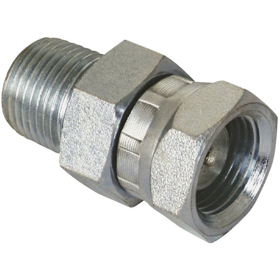 Apache 39004350 1/2" Male Pipe x 3/8" Female Pipe Swivel Hydraulic Adapter Style 1404