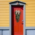thumbnail image 6 of Upside Down Hanging Christmas Wreath 20 Inch, Traditional Reversible Santa Sack Decor with Artificial Pine and Red Berry, Unique Front Door Decorations for Outdoor and Indoor Xmas Party Festivities, 6 of 7
