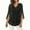 Black, variant on SwiftWear Women's Sheer Glittery Party Tops 3/4 Sleeve V-Neck Mesh Blouse Lightweight Holiday Evening Sparkly Outfits​​ Black
