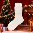 thumbnail image 2 of Tisuna Little Girls Boys Socks Solid Color Anti Ankle Socks Breathable Leisure Spring Autumn Kids Stocking White Size 9-12 Years, 2 of 4