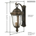 thumbnail image 3 of Minka Lavery Havenwood 31 1/4" H Tavira Bronze and Alder Silver Outdoor Wall Light, 3 of 6