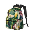 thumbnail image 2 of Lsque Tropical Floral Jungle Classic Casual Backpack - Large Capacity Water-Resistant Backpack for School, Work, Travel, and Outdoor Activities, 2 of 8