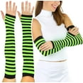 thumbnail image 2 of Opaque stripes arm warmer 422-BLACK-ORANGE, 2 of 3