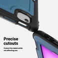 thumbnail image 3 of for Kids Rugged Heavy Duty Case for iPad Air 13 M3 2025 / Air 13 M2 2024, Shockproof 360 Degree Rotatable Kickstand with Handstrap Protective Hybrid Cover Case for Air 13 2025/2024, Navyblue, 3 of 12