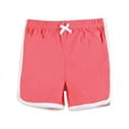 thumbnail image 3 of Hudson Baby Girl Shorts Bottoms 4-Pack, Coral, 0-3 Months, 3 of 6