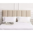 thumbnail image 3 of Yongchuang Upholstered King Headboard Foldable Linen Headboard for King/Cal King Size Bed Adjustable Height Oatmeal, 3 of 6
