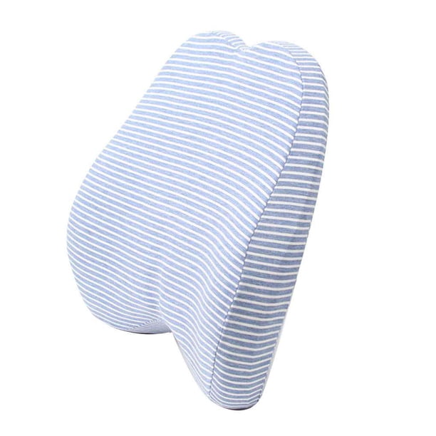 Scienceny Cintura Respaldo Cojín Lumbar Almohada Respaldo Coche Oficina Trabajo Asiento Ventana automotriz Azul