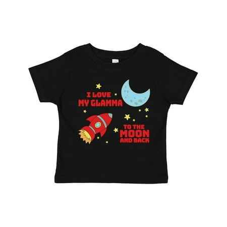 

Inktastic I Love My Glamma to the Moon and Back Boys or Girls Toddler T-Shirt
