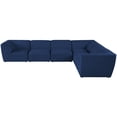 thumbnail image 4 of Meridian Furniture Miramar Navy Durable Linen Textured Modular Sectional, 4 of 8