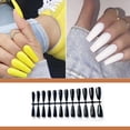 thumbnail image 5 of Uñas postizas largas Minnieouse manicura de uñas multicolor cubierta completa puntas de arte verde oscuro, 5 of 5