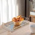thumbnail image 4 of Mirror Serving Tray Rectangular Food Fruits Plate for Jewelry M, 4 of 8