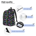 thumbnail image 4 of Naloa Snails 1 Canvas Backpack for Men Women Rucksack Casual Travel Daypack College Tote Satchel Bookbag for Teens-Small, 4 of 7