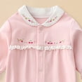 thumbnail image 4 of JFOPQVSM Newborn Baby Girl Clothes Preemie Fall Winter Floral Outfits Infant 0 3 6 12 18 Months Romper,Cute Babies Jumpsuits, 4 of 5