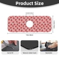 thumbnail image 2 of Bingfone Strawberries Print Splash Guard for Sink Faucet,Super Absorbent Fast Drying Mat Sink-Splash Guard Behind Faucet Drip Catcher for Kitchen,Sink Mat,Dish Drying Mat, 2 of 8