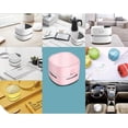 thumbnail image 4 of Odistar - Aspirateur de Bureau, Mini Balayeuse de Table Économe en Énergie, Haute Endurance jusqu'à 400 Mins, Design Rotatif à 360° pour Clavier/maison/école/bureau (Rose), 4 of 6