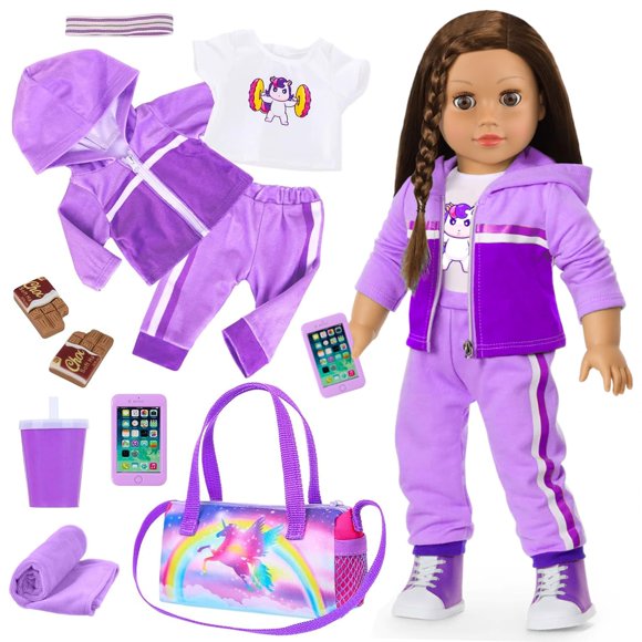 Set de ropa y accesorios para muñecas Ecore Fun Sport Outfit