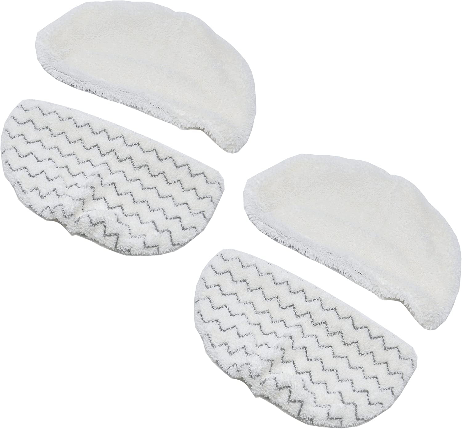 Green Label Brand 2 Pack Replacement Microfiber Steam Mop Pads For Bissell Power