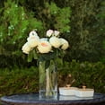 thumbnail image 2 of 13" Artificial Silk Rose Flowers in Glass Vase with Faux Water, 2 of 5