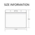 thumbnail image 2 of Clear Card Holder, Waterproof Plastic ID Card Holder Name Tags Badge Holders, 4.52x3.93 inch Horizontal Badge ID Name Tag Plastic Sleeve with Resealable Zip - quantities:5pcs;, 2 of 5