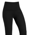 thumbnail image 3 of Juslio Womens Pants Solid Elastic Yoga High Waisted Sweat Running Black Leggings for Women, 3 of 8