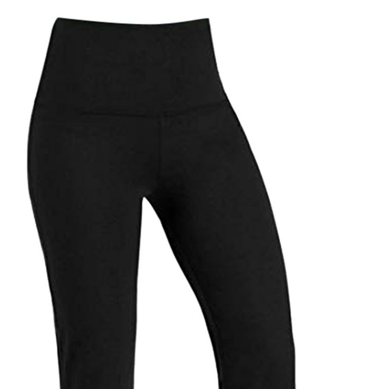 YWDJ Womens Leggings Tummy Control High Waist Yogalicious Wide Leg Utility  Dressy Everyday Soft Wide Leg Black Tights for Women Yoga Pants High