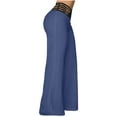 thumbnail image 4 of Chbgutlmr Pants for Women Crossed High Waisted Cutout Loose Casual Fall Straight Leg Trousers Fashion, 4 of 7