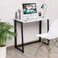 thumbnail image 4 of Gymax Bureau d'Ordinateur Pliant Table PC Portable Bureau d'Étude Blanc, 4 of 10