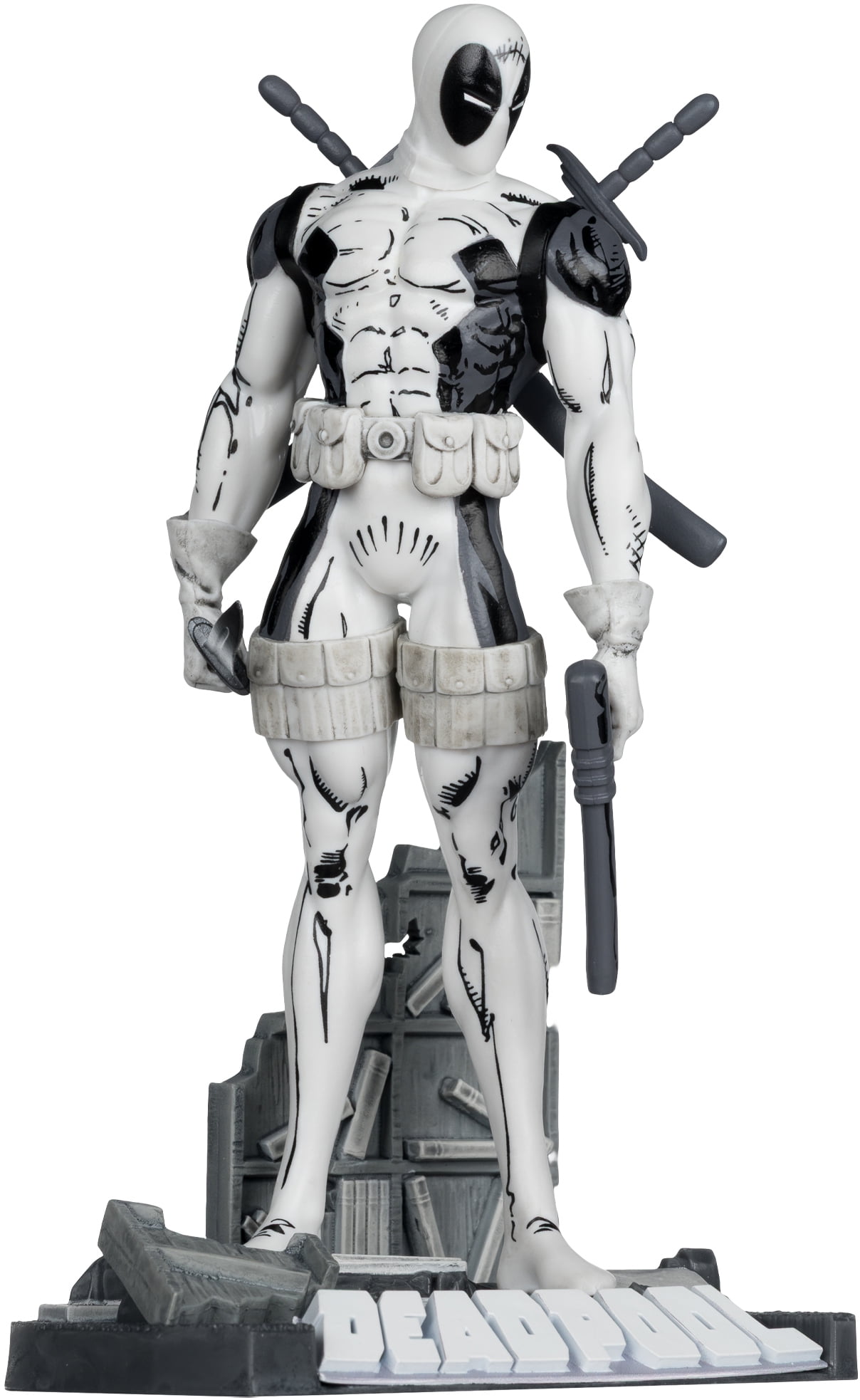 McFarlane Toys: Gold Label - The New Mutants #98 - Marvel Collection - 1:10 Deadpool (LINE ART)