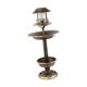 thumbnail image 4 of Baño para pájaros de jardín Gloria Bronce Comedero de pedestal, 4 of 9