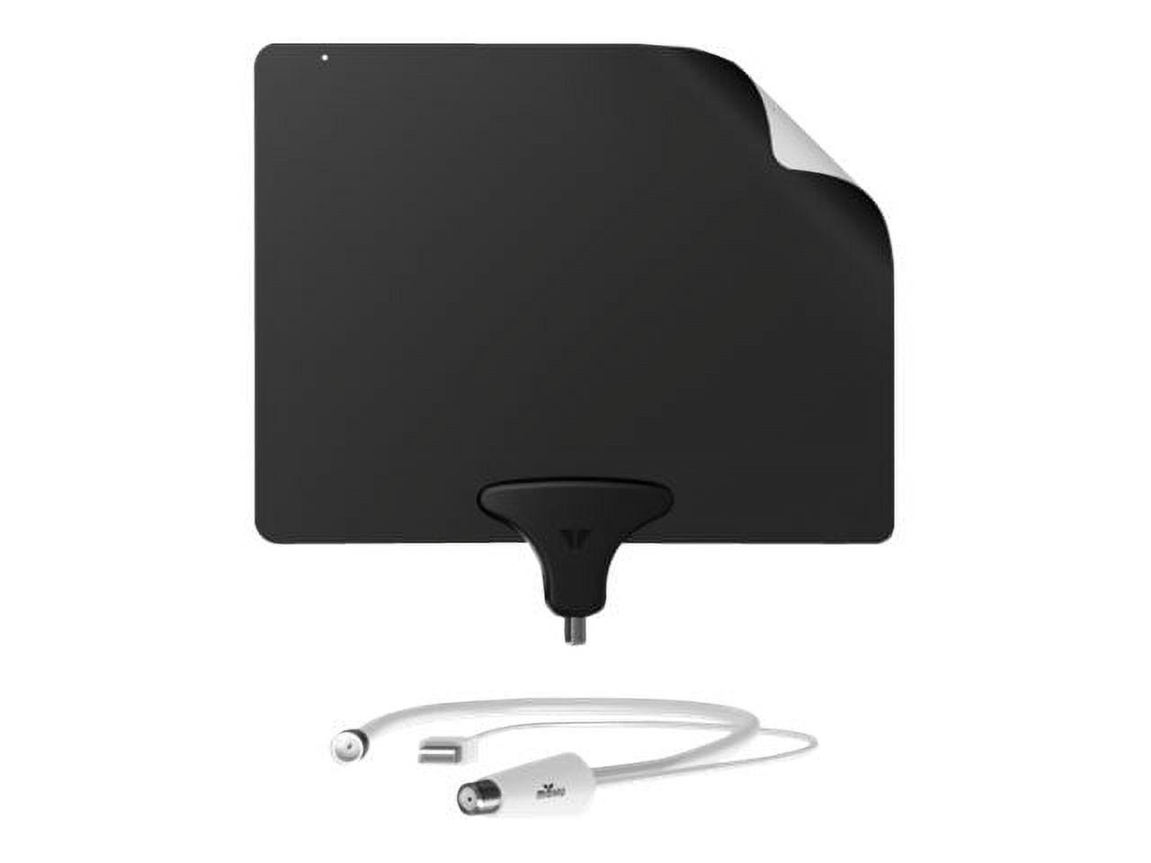 Mohu Leaf 50 Amplified Indoor HDTV Antenna w/ Jolt Switch In-Line Amplifier and 12 Ft. Coaxial Cable