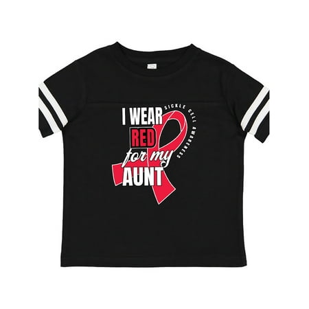 

Inktastic Sickle Cell Awareness I Wear Red For My Aunt Gift Toddler Boy or Toddler Girl T-Shirt