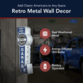 thumbnail image 2 of Vintage Dodge Cars & Trucks LED Marquee Wall Decor - Battery Operated Metal Wall Art With LED Light Bulbs - Retro Sign for Bar, Man Cave, Garage, Game Room & More, 2 of 8
