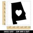 thumbnail image 2 of Alabama State with Heart Self-Inking Rubber Stamp Ink Stamper - Red Ink - Large 1-1/2 Inch, 2 of 7