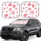 thumbnail image 1 of Balery Pink Hearts Parasol para parabrisas de coche de 2 piezas | Parasol plegable para parabrisas delantero de coche para la mayoría de sedanes-Medium, 1 of 6