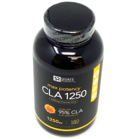  CLA 1250 Max Potency supplément naturel Weightloss 1250 mg 180 gélules (boîte ouverte)