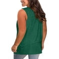 thumbnail image 2 of Sherrylily Women Plus Size Tank Tops Summer Sleeveless Criss Cross Casual Loose Shirt, 2 of 3