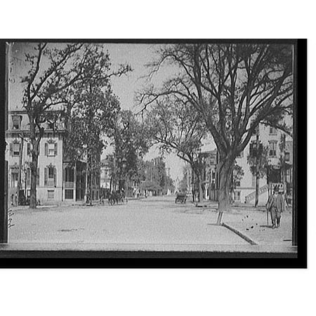 Historic Print, Bull St. [Street], Savannah, Ga. - 2, 16" x 20"