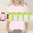 thumbnail image 2 of Womens 3/4 Sleeve T-Shirt Jacquard Round Neck Solid Color T Shirt Summer Casual Tee Shirts, 2 of 4