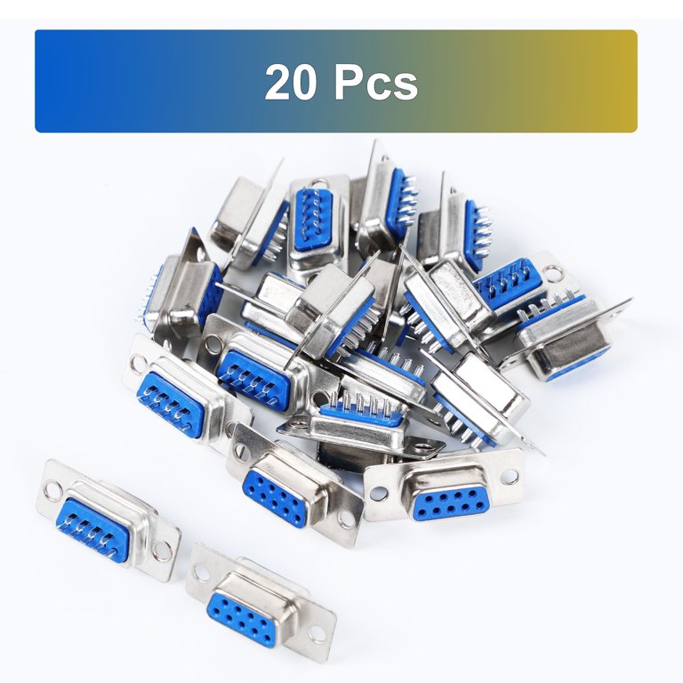 Connecteur RS232 9 Broches 10 Connecteurs DB9 Femelle RS232 - 9 Broches Plaquées Or - Pour Automatisation, Décodeurs, PC - Type Soudure Connecteur RS232 9 Broches 10 Connecteurs DB9 Femelle RS232 - 9 Broches Plaquées Or - Pour Automatisation, Décodeurs, PC - Type Soudure