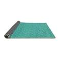 thumbnail image 2 of Ahgly Company Indoor Square Solid Turquoise Blue Modern Area Rugs, 8' Square, 2 of 4