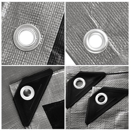 Worgeous  Tarpaulin Waterproof Covers Truck Tarps Heavy Duty Plant Plants Silver