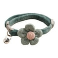 thumbnail image 2 of TISHITA Collier pour Chat avec Clochette Colliers Ajustables pour Chiens Basiques Vert Foncé, 2 of 8