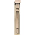 thumbnail image 2 of Ekena Millwork 4"W x 18"D x 26"H Merced Block Rough Sawn Bracket w/ Offset Brace, Douglas Fir, 2 of 25